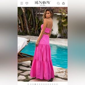 Pink Maxi Skirt, Runaway, Size M/ 6